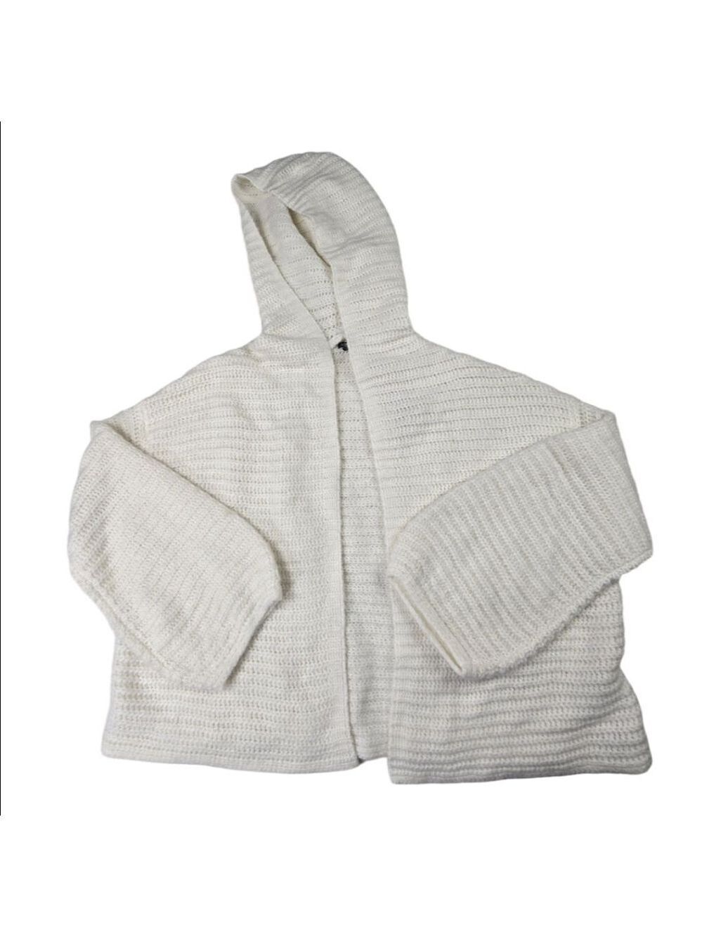 Wild Fable Off White Cardigan Open Front Large